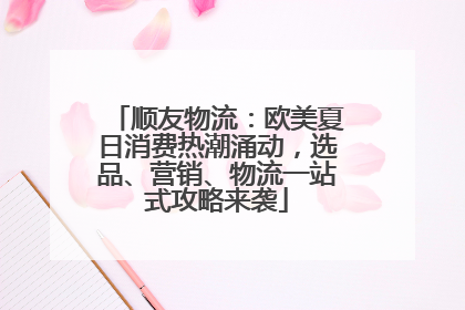 顺友物流：欧美夏日消费热潮涌动，选品、营销、物流一站式攻略来袭